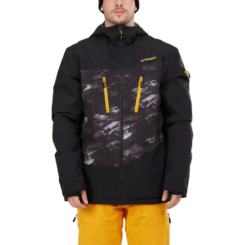 Fundango Privet Allmountain Jacket Férfi Síkabát, Snowboard kabát 893-black camouflage