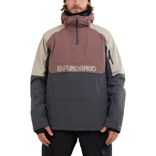 Fundango Burnaby Logo Anorak Férfi Síkabát 380-plum