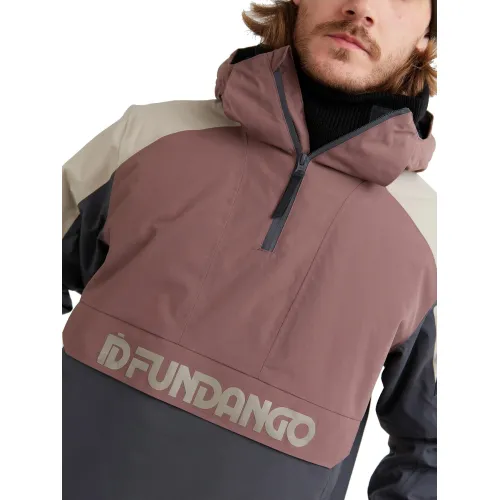Fundango Burnaby Logo Anorak Férfi Síkabát 380-plum