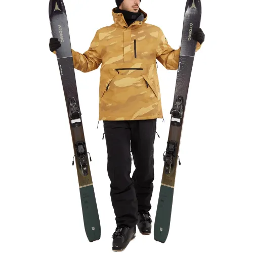 Fundango Tilbury Logo Anorak Férfi Síkabát, Snowboard kabát 246-okker melange