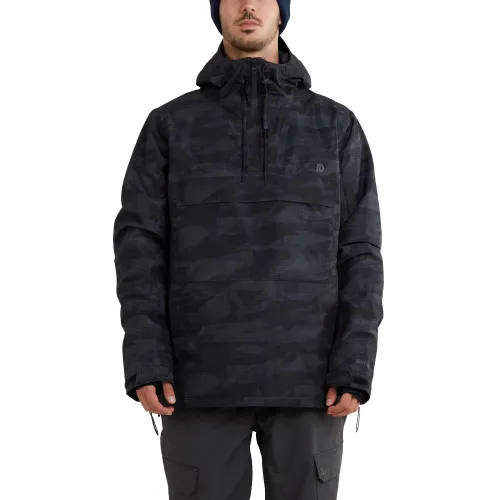 Fundango Burnaby Anorak Férfi Síkabát, Snowboard kabát 893-black camouflage
