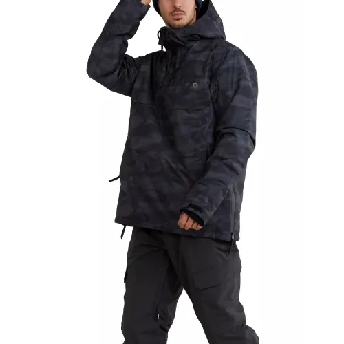 Fundango Burnaby Anorak Férfi Síkabát, Snowboard kabát 893-black camouflage