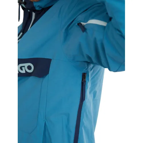 Fundango Burnaby Logo Anorak Férfi Síkabát, Snowboard kabát 460-turkis