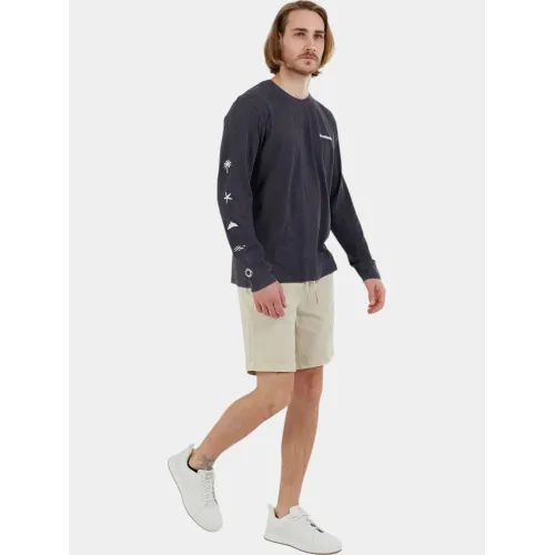 Fundango Mason Chino Shorts Férfi Rövidnadrág 610-sand