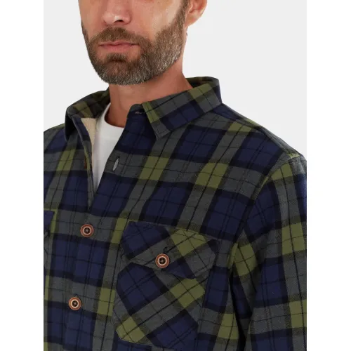 Fundango Roddy Lined Shirt Férfi Ing 485-eclipse blue