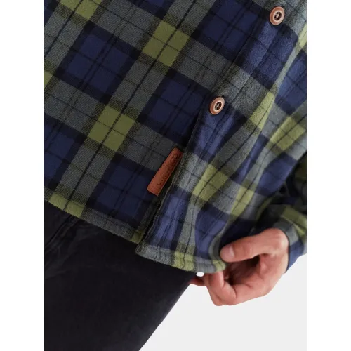 Fundango Roddy Lined Shirt Férfi Ing 485-eclipse blue