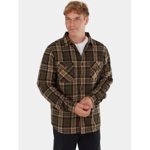 Fundango Roddy Lined Shirt Férfi Ing 540-army