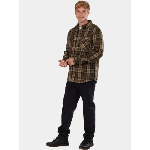 Fundango Roddy Lined Shirt Férfi Ing 540-army