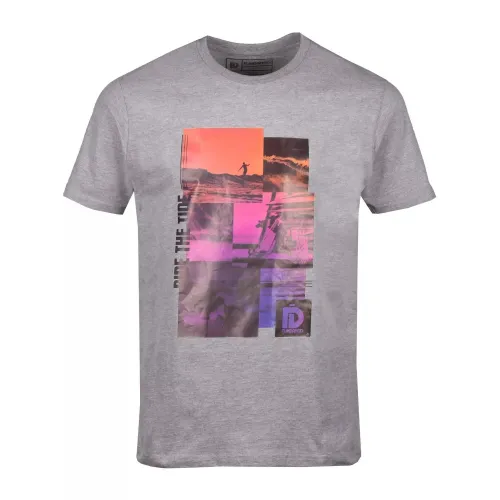 Fundango Basic T Logo-9 T-shirt Férfi Póló 745-grey heather