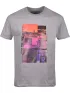 Fundango Basic T Logo-9 T-shirt Férfi Póló 745-grey heather