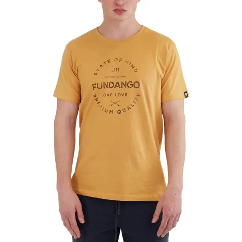 Fundango Basic - T Logo-4 T-shirt Fundango Basic - T Logo-4 T-shirt Férfi Póló 614-cinnamon