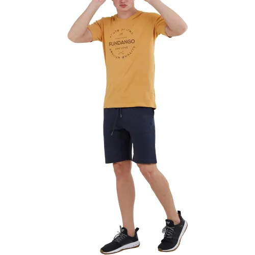 Fundango Basic - T Logo-4 T-shirt Fundango Basic - T Logo-4 T-shirt Férfi Póló 614-cinnamon