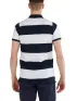 Fundango Incognito Stripe Poloshirt Fundango Incognito Stripe Poloshirt Férfi Galléros póló 481-dark navy