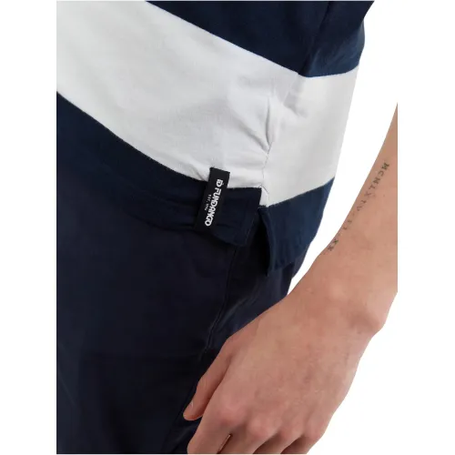Fundango Incognito Stripe Poloshirt Fundango Incognito Stripe Poloshirt Férfi Galléros póló 481-dark navy