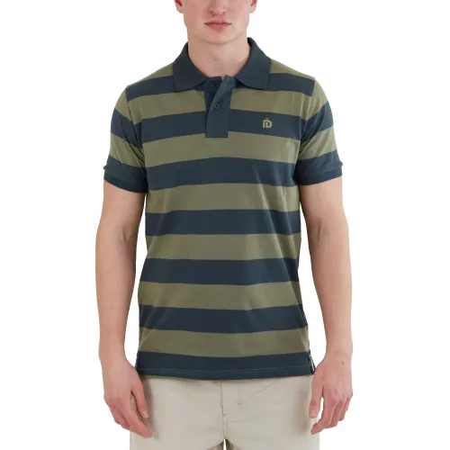 Fundango Incognito Stripe Poloshirt Fundango Incognito Stripe Poloshirt Férfi Galléros póló 590-oliv