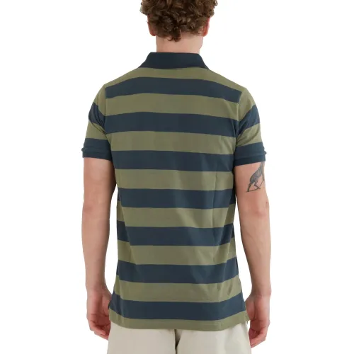 Fundango Incognito Stripe Poloshirt Fundango Incognito Stripe Poloshirt Férfi Galléros póló 590-oliv