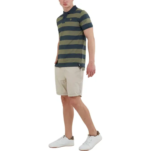 Fundango Incognito Stripe Poloshirt Fundango Incognito Stripe Poloshirt Férfi Galléros póló 590-oliv