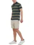 Fundango Incognito Stripe Poloshirt Fundango Incognito Stripe Poloshirt Férfi Galléros póló 590-oliv
