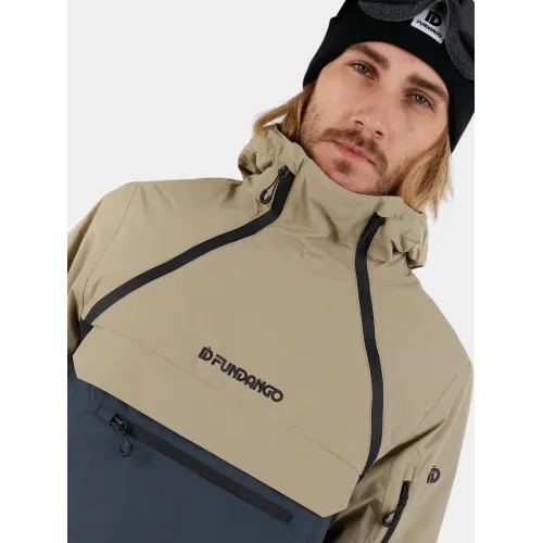 Fundango Hydra ECO Anorak Férfi Síkabát, Snowboard kabát 636-cashmere