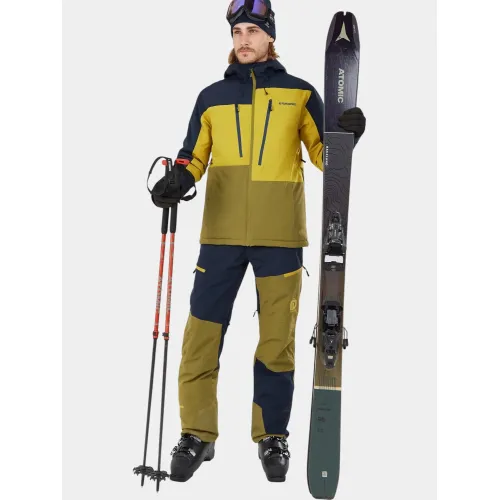 Fundango Teak Colourblock Pants Férfi Sínadrág, Snowboard nadrág 565-moss