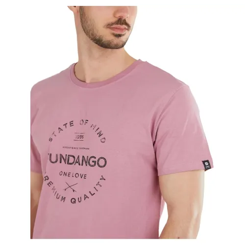 Fundango Basic-T Logo 04 Férfi Póló 345-raspberry
