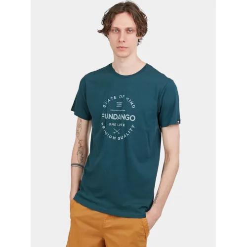 Fundango Basic-T Logo 04 Férfi Póló 534-pine green