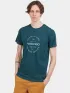 Fundango Basic-T Logo 04 Férfi Póló 534-pine green