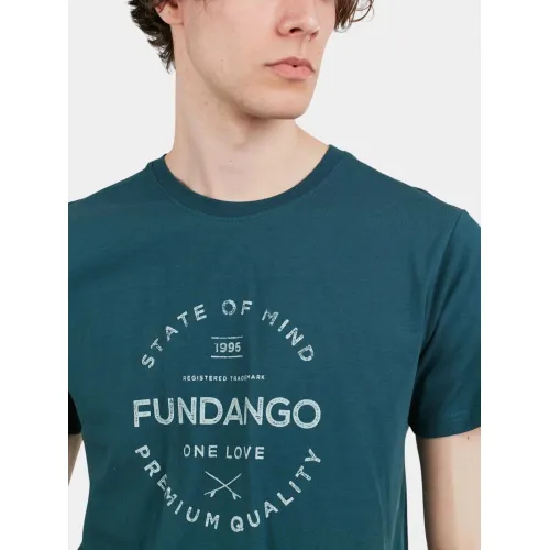 Fundango Basic-T Logo 04 Férfi Póló 534-pine green