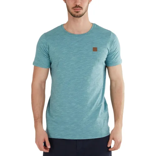 Fundango Jaggy Structured T-Shirt Fundango Jaggy Structured T-Shirt Férfi Póló 514-pistatia