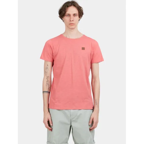 Fundango Jaggy Structured T-shirt Fundango Jaggy Structured T-shirt Férfi Póló 352-coral