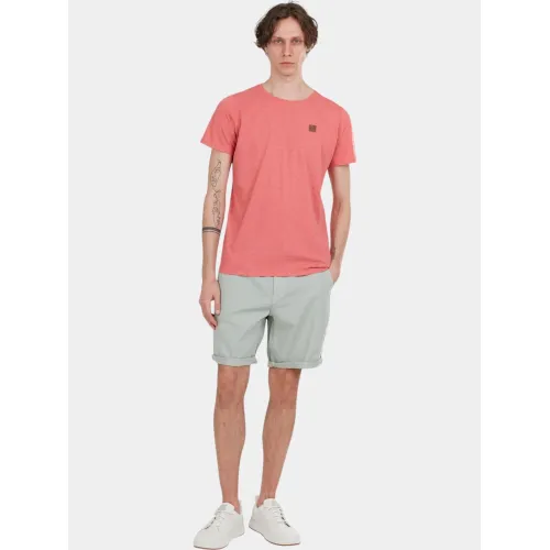 Fundango Jaggy Structured T-shirt Fundango Jaggy Structured T-shirt Férfi Póló 352-coral