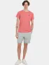 Fundango Jaggy Structured T-shirt Fundango Jaggy Structured T-shirt Férfi Póló 352-coral