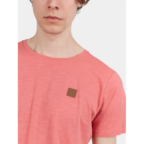 Fundango Jaggy Structured T-shirt Fundango Jaggy Structured T-shirt Férfi Póló 352-coral