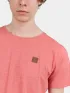Fundango Jaggy Structured T-shirt Fundango Jaggy Structured T-shirt Férfi Póló 352-coral