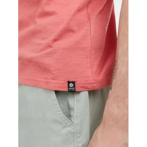 Fundango Jaggy Structured T-shirt Fundango Jaggy Structured T-shirt Férfi Póló 352-coral