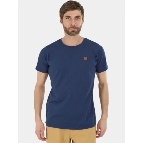 Fundango Jaggy Structured T-shirt Férfi Póló 486-patriot blue