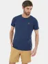 Fundango Jaggy Structured T-shirt Férfi Póló 486-patriot blue
