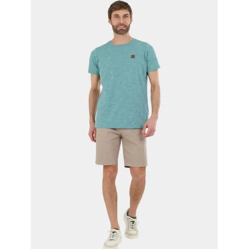 Fundango Jaggy Structured T-shirt Férfi Póló 514-light pistatia