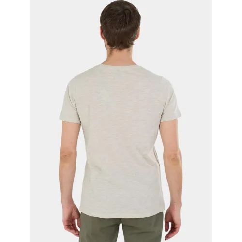 Fundango Jaggy Structured T-shirt Férfi Póló 610-sand