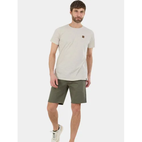 Fundango Jaggy Structured T-shirt Férfi Póló 610-sand
