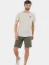 Fundango Jaggy Structured T-shirt Férfi Póló 610-sand