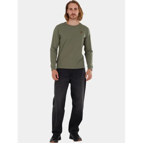 Fundango Justin Longsleeve T-shirt Férfi Hosszú ujjú póló 590-oliv
