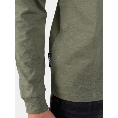 Fundango Justin Longsleeve T-shirt Férfi Hosszú ujjú póló 590-oliv