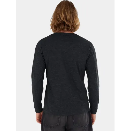 Fundango Justin Longsleeve T-shirt Férfi Hosszú ujjú póló 891-black heather