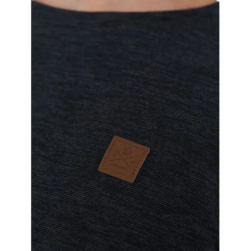 Fundango Justin Longsleeve T-shirt Férfi Hosszú ujjú póló 891-black heather