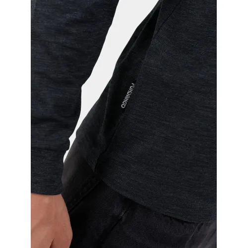 Fundango Justin Longsleeve T-shirt Férfi Hosszú ujjú póló 891-black heather