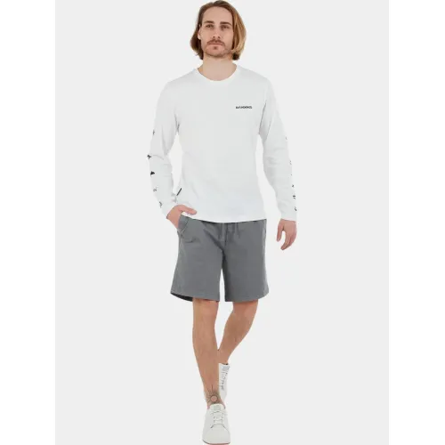 Fundango Essential Graphic Long-T Fundango Essential Graphic Long-T Férfi Hosszú ujjú póló 100-white