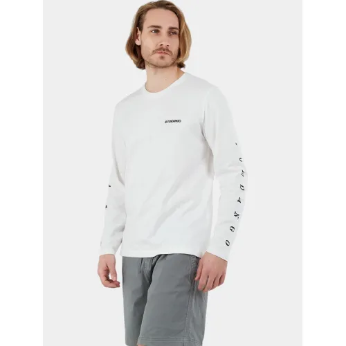 Fundango Essential Graphic Long-T Fundango Essential Graphic Long-T Férfi Hosszú ujjú póló 100-white