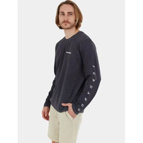 Fundango Essential Graphic Long-T Fundango Essential Graphic Long-T Férfi Hosszú ujjú póló 892-washed black