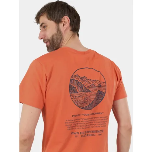 Fundango Montes Graphic-T Férfi Póló 274-soft terra